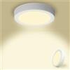 Yexati Plafonieraiera LED Soffitto Circolare 15W 1800LM, Plafoniera Superficie LED 4500K Bianco Neutro, Driver Incluso. IP44 Angolo 120 para Dormitorio Cocina Salon Baño Comedor 170 * 28Hmm