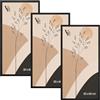 Velora Home&Living VELORA H&L Set da 3 Cornici Foto Nere 30 x 60 cm - Cornici in Legno con Plexiglass Trasparente, Portafoto da Parete, Cornici per Poster, Fotografie, Puzzle, Diplomi e Certificati