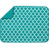 S&T INC. Tappetino scolapiatti in Poliestere, Motivo Traliccio Color Foglia di tè, 45,7 x 61 cm