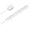 ledscom.de Luce sottopensile a LED SIRIS bianco opaco con alimentatore, piatto, 30cm, 368lm, bianco caldo