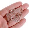 Byour3-150 Ganci Speciali per Tende a Onde Wave - Gancetti PVC Alta Resistenza per Fettucce a Nastro arricciatenda e Riloghe Tende Ondulate Tendine Arricciate Cucina Bagno (Trasparente, 150 pz)