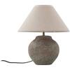 Lucande lampada da tavolo marrone, beige, abat jour | lume da tavolo E27, Scandinavo, in Ceramica, Tessuto, Tessile per Soggiorno, Camera da letto