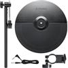 Donner DED-200 Drums Nitro Mesh Expansion Pad - Piatto di espansione del set di batteria da 12 pollici per il kit di batteria elettrica Nitro Mesh con cavo di segnale, morsetto per rack, staffa