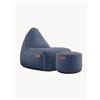SACKit Pouf sacco da giardino con poggiapiedi Cobana -