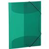HERMA 19500 - Cartellina con con elastici di gomma, plastica, 1 pezzi, trasparente DIN A3 verde scuro