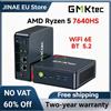 NONE GMKtec M6 Ultra Mini PC AMD Ryzen 5 7640HS Radeon 760M DDR5 PCIe 4.0 NVMe SSD WiFi 6E Bluetooth 5.2 LAN 2.5GbE Windows 11 Pro Computer Desktop