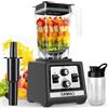OMMO 2L Frullatore Professionale, Frullatore Smoothie con Timer e Controllo Della Velocità per Spezzare Ghiaccio, Milkshake, Bevande Congelate e Frutta, Max 1800W, Senza BPA