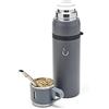 BALIBETOV Termos per Mate - Acciaio Inossidabile a Doppia Parete Sigillato Sottovuoto - Thermos Con Tazza, Bombilla e Kit Mate Argentino (Grigio)