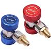 Youngine R134A Set di adattatori per connettori ad innesto rapido per aria condizionata, kit di conversione climatizzatore CA alto basso
