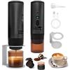 Sonnenspark Caffettiera Portatile 3-in-1, Macchina Caffè Portatile Ricaricabile, Compatibile con NS/DG/Caffè Macinato, Pocket Coffee con Batteria 7800mAh, per Auto, Ufficio, Campeggio (Nero)