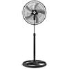 DISCORAMA - VENTILATORE A PIANTANA 360° 75W CON 5 PALE POTENTE E SILENZIOSO PER CASA UFFICIO DESIGN MODERNO REGOLABILE ALTEZZA FLUSSO D'ARIA AMPIO E COSTANTE PER UN COMFORT ESTIVO SUPERIORE