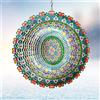 Eiryhope Girandola a vento Rich Love Mandala Wind Spinner da appendere all'aperto sculture cinetiche 3D in metallo Wind Catcher decorazione artistica da giardino regalo per donne/uomini/madre/padre