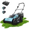 Cecotec Tagliaerba a Batteria Terrenator E7 Liberty Z Plus. Motore Brushless, 2 Batterie 21V 4Ah, Caricatore Doppio, Z-Tech 25-75mm, Taglio 43cm, 3in1 Mulching, Sacco 45L, Ruote Posteriori XL