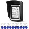 Gaocinys 125 KHz RFID tastiera di controllo accessi in metallo + copertura impermeabile+10 pz 125 KHz portachiavi blu per accesso alla porta