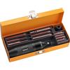 Justech 12pz 1/2 Set di Cacciavite a Percussione con Intaglio a Croce Avvitatore ad Impulsi Kit Giravite a Percussione Impugnatura a Mano Impugnatura per Impieghi Gravosi - Nero