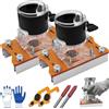 fisiorest Staffa Di Posizionamento Ausiliaria For Fresatrice For Legno 2 In 1, Staffa For Scanalatura Con Fissaggio Invisibile, Guida Base For FresatriceFor Progetti Di Lavorazione Del Legno