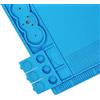 BEAZOOM Tappetino di saldatura in silicone 480 x 320 mm antiscivolo per riparazione telefono orologio computer blu