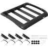 VEVOR Portapacchi da Tetto Auto, Griglia Porta Valigie da Tetto 965 x 965 x 142 mm Carico max 68,04 kg Portapacchi Universale per SUV Furgoni, Compatibile con Barre Trasversali fino a 90 x 50 mm