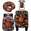 HTgroce Valigie per Bambini Basket- Trolley Bambini Rigido con 4 Ruote Girevoli 360° - Include Zainetto - Ragazzo Bagaglio a Mano per Viaggi e Aereo