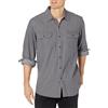 Wrangler Authentics Camicia Classica A Maniche Lunghe in Tessuto Camicia Button-Down Uomo (Pacco da 1)