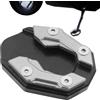 Generico Piastra Cavalletto Moto Laterale, Piede Cavalletti, Piastra di Estensione Cavalletto Laterales, Supporto per Piede Moto Antiscivolo, Cavalletti Laterale Estensione del Cuscino Accessori Scooter