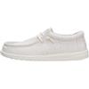 HEYDUDE Wally - Scarpe da uomo in jersey elasticizzato, mocassini da viaggio leggeri e comodi con lacci elastici, Farina d'avena, 44 EU