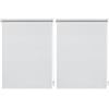 Gardinia Deco Company, 23-1028 - Tenda termica a rullo con morsetti o da incollare, Risparmio energetico, Poliestere, Bianco, 50 x 150 cm (Confezione da 2)
