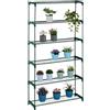 Relaxdays Scaffale Porta Piante a 6 Ripiani, Portapiante in Vaso, Fiori e Erbe, Mobile in Acciaio, 173x91x28,5 cm, Verde