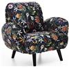 Atlantic Home Collection BEN, Sessel, Samt, Blumenmuster, 5 Blumenmuster