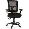 HJH Office 760006 Sedia girevole da ufficio IMPACT PRO Mesh Nero Sedia girevole con schienale regolabile