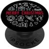Christmas Minimal Designs Buon Natale | 25 Dicembre Vacanza di Natale PopSockets PopGrip Adesivo
