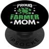 farmer mom agriculture mom farm mom rura Orgoglioso contadino mamma Harvest Hero PopSockets PopGrip Adesivo
