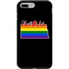 North Dakota Map USA State Rainbow Pride Custodia per iPhone 7 Plus/8 Plus North Dakota Mappa USA Stato Arcobaleno Flag Orgoglio