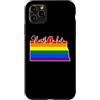 North Dakota Map USA State Rainbow Pride Custodia per iPhone 11 Pro Max North Dakota Mappa USA Stato Arcobaleno Flag Orgoglio