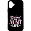 rockin aunt cool aunt family fun lifesty Custodia per iPhone 16 Plus Rockin' The Aunt Life