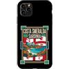 Costa Smeralda Travel Art Studio Custodia per iPhone 11 Pro Max Costa Smeralda Sardegna Italia Bandiera Costa Smeralda Viaggio Grafico