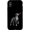Dog Butterfly Horizon Collection Custodia per iPhone X/XS Arlecchino alano farfalla amante dei cani