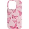Cute Pink Butterfly Aesthetic Butterflie Custodia per iPhone 14 Pro Carino Farfalle Rosa Farfalla Modello Girly Y2K