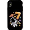 Cosmic Kids Adventures Custodia per iPhone X/XS Astronauta 7 Space Explorer Pianeti Spazio