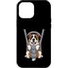 Saint Bernard Puppy Lover PS Custodia per iPhone 12 Pro Max Divertente cucciolo di San Bernardo in un marsupio. amante dei cani