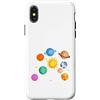 Cool Solar System Designs Custodia per iPhone X/XS Pianeti del sistema solare, Terra, Sole, Scienze spaziali Bambini, Adulti