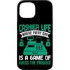 Cashier Life Day Game Guess Produce Regi Custodia per iPhone 15 Cassiere Vita Dove Ogni Giorno È Un Gioco Di Indovina I Prodotti