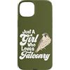 Ornithology Falconry Falcon Bird Watcher Custodia per iPhone 15 Plus Falcon Lover Falconer Citazione Solo una ragazza che ama la falconeria