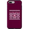 Bubblegum Raccoon Studio Custodia per iPhone 7 Plus/8 Plus Simpatico fiocco rosa procione Bubblegum Coquette Occhiali Design