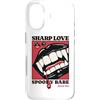 Goth Vampire Pop Art Dark Romance Horror Custodia per iPhone 17 Sharp Amore Vampiro Zanne Labbra Gotico Halloween Spooky Babe