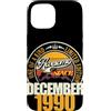 Jahrgang 1990 36. Geburtstag Awesome Custodia per iPhone 15 Grande da dicembre 1990 36° compleanno frase 36 anni