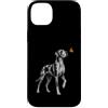 Dog Butterfly Horizon Collection Custodia per iPhone 14 Plus Arlecchino alano farfalla amante dei cani