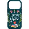 Teacher & Classroom Co. Custodia per iPhone 17 Pro Apple Book Faith Teacher Floral Classroom Grace
