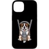 Saint Bernard Puppy Lover PS Custodia per iPhone 13 Divertente cucciolo di San Bernardo in un marsupio. amante dei cani