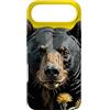 New Mexico Territory Symbols Gifts & Tee Custodia per iPhone Air Un orso di colore nero circondato da Yucca fiore New Mexico 3